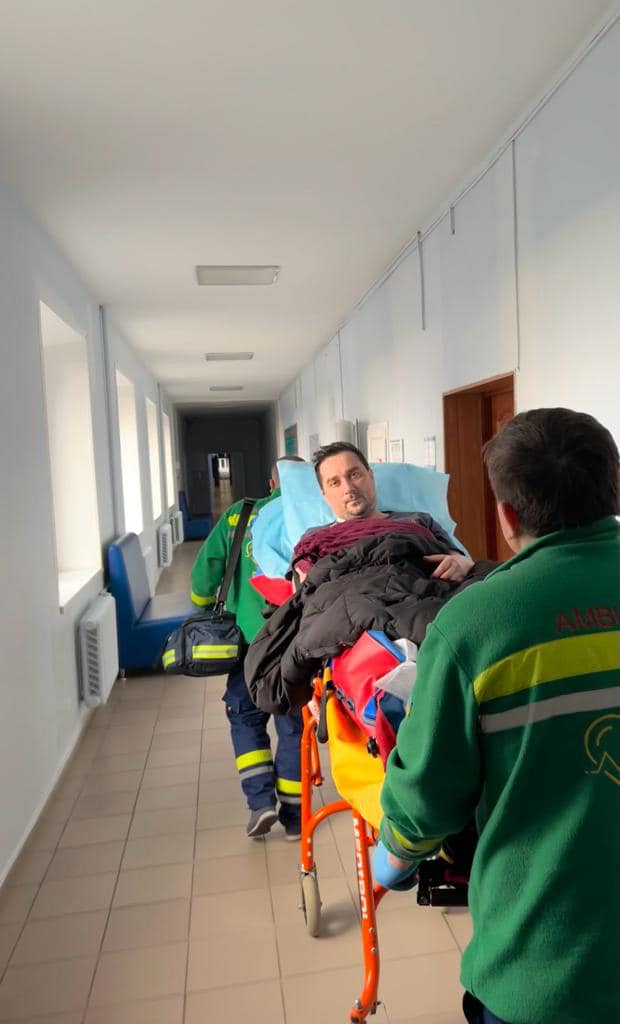 Dmytro after the injury in Zaporizhzhia Oblast.
